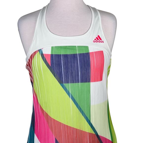 Adidas Adizero Racerback Tennis/Athleisure Dress with Mesh Overlay Size Large - Picture 3 of 12